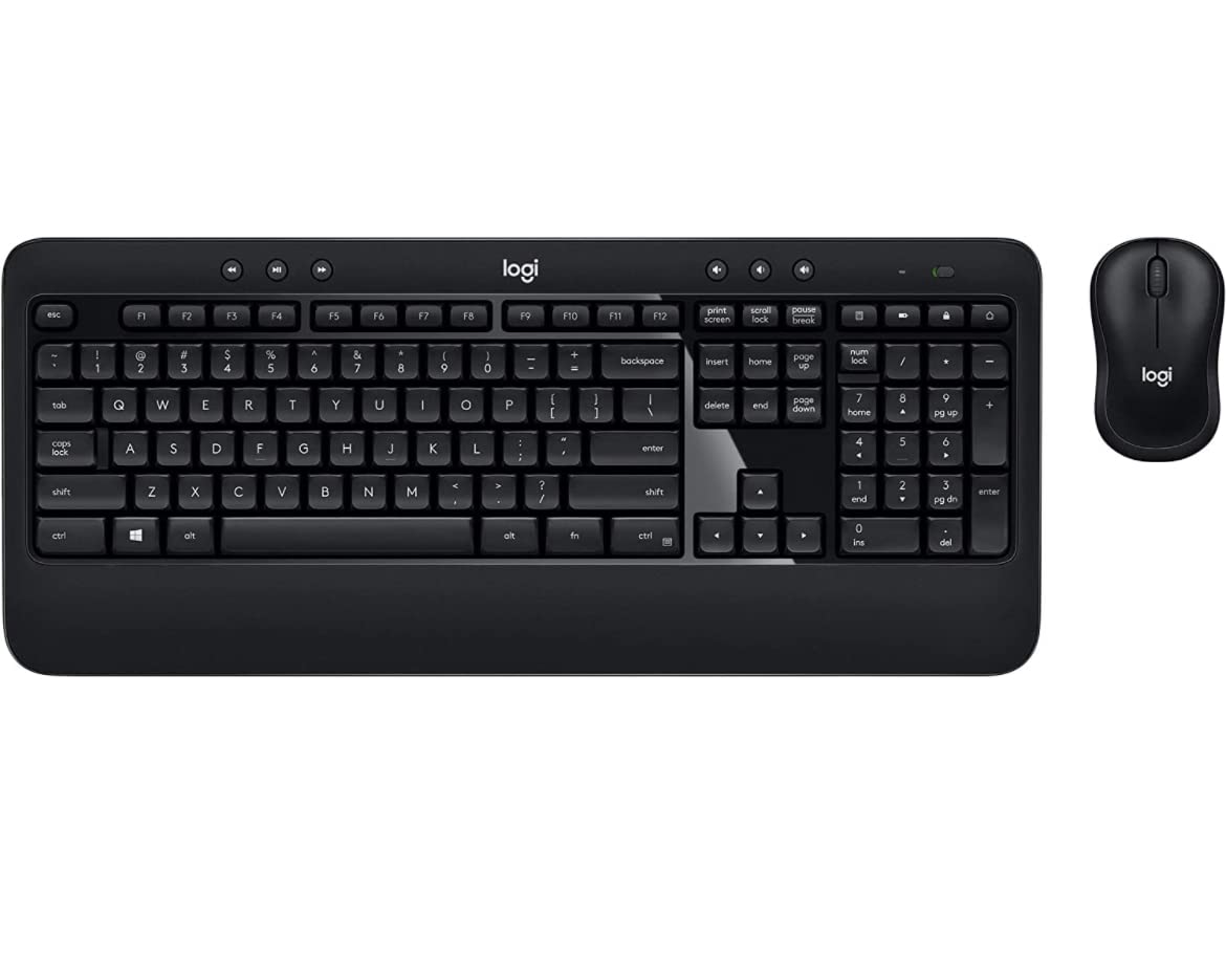 Photo 1 of Logitech K540e Wireless Keyboard and M185 Wireless Mouse Combo — Keyboard and Mouse Included, Long Battery Life (with Mouse)