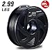 3D Mars 3D Printing Filament, 1.75 mm PLA 3D Printer Filament, 2.65 lbs(1.2KG), Dimensional Accuracy +/- 0.03mm, PLA Filament for Most 3D Printer, Black