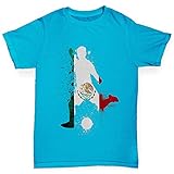 TWISTED ENVY Boys Novelty t Shirts Football Soccer Silhouette Mexico