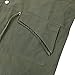 Zicac Men's Fashion New Military Casual Jacket Zip Button Coat (US:M/Asia Tag XL, Army Green)