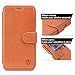 Galaxy S6 Case, SHIELDON Genuine Leather Samsung Galaxy S6 Wallet Case [Slim] [Card Slot] Magnetic Flip Case Cover with Stand & Credit Card Slots for Samsung Galaxy S6, Brown