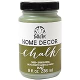 FolkArt Home Decor Chalk Furniture & Craft Paint in Assorted Colors (8 Ounce), 34801 Spanish Moss