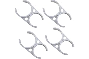 YZM Clip Clamp Bracket Reverse Osmosis RO Housing (4, Double Clip Clamp 2.5"x 2.5")