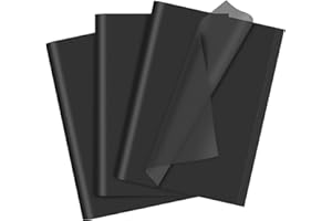 SADAUNBE 80 Sheets Black Tissue Paper, Gift Bags Wrapping Paper Bulk 14 X 20 Inch for Gift Packaging Art Crafts DIY Birthday Wedding Halloween