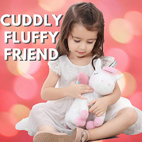 Unicorn Star Projector Night Light for Kids, Unicorn Stuffed Animal Plush Toy Gifts for Girls - InnoBeta Cornie The Unicorn - Thumbnail 3