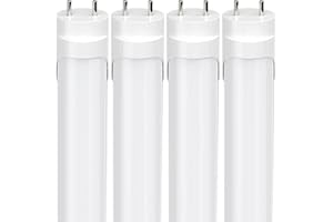 JESLED Dimmable T8 LED Type B Light Bulbs 4 Foot, 3120+Lumens, 5000K Daylight White, 24W (65W Equivalent), 4FT Fluorescent Tu