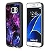 Galaxy S7 Case Personalized Design Samsung Galaxy S7 TPU Black Cell Phone Case Abstract Purple Sky