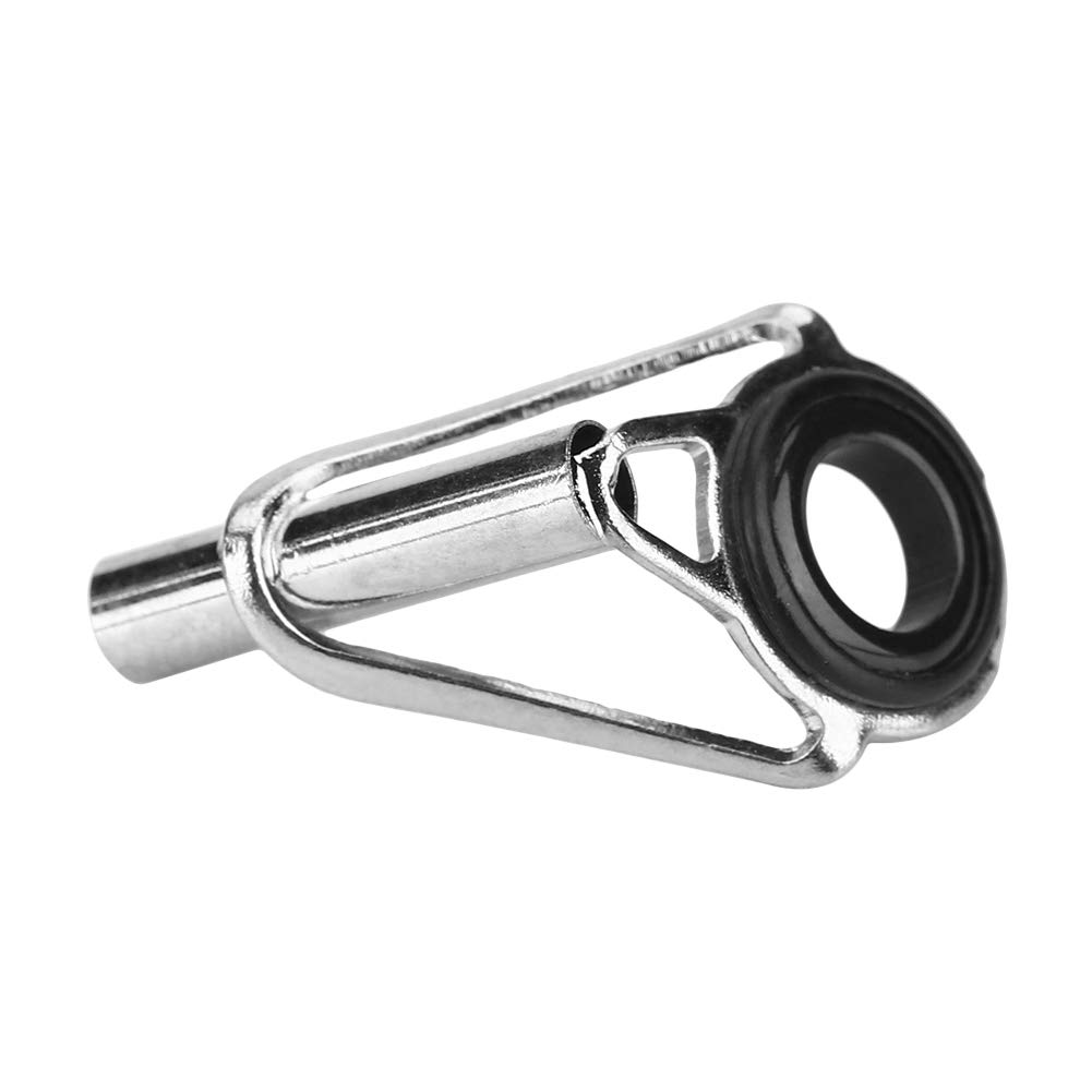 Vbestlife 80pcs Stainless Steel Eye Rings Fishing Rod Guides Tips Eye Ring Sea Fishing Pole Line Guide Repair Kit 10 Sizes