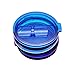 LJY Spill and Splash Resistant Tumbler Lid for Yeti Rambler and RTIC Tumblers, 30 oz, 3-Pack (Blue + Purple + Transparent)