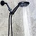 6 Function Handheld Shower Head Kit - High Pressure, Removable Hand Held Showerhead With Hose & Mount And Adjustable Rainfall Spray, 2.5 GPM - Oil-Rubbed Bronze