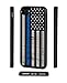 BWOOLL for iPhone 7 Case,iPhone 8 Case, Thin Blue Line American Flag TPU Protective Cover for Apple iPhone 7/iPhone 8 (4.7 inch)