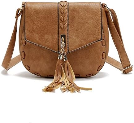 NBAG Women's Europe And The United States High-grade Handbags Handmade Weaving Tassels Retro Shoulder Bag Diagonal Package Fashion Zipper,Khaki
