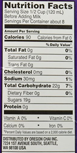 OREGON CHAI ORIGINAL CHAI CONCENTRATE, 32 FLUID OUNCE (PACK OF 1)