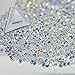 MOPRETTY Ultra Mini 1.3mm Diamond Iridescent Ab Clear Rhinestones Crystals for Nail Art Decoration Phone DIY Project 1440Pcs+ 1 Triangular Plate (Glue Needed)