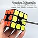 CACUSN Speed Cube 3x3 | Anti-Pop Structure and Tension Adjustable | 3x3 Stickers Puzzle Cube with Cube Stand | Basic Edition
