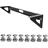 QiaoYoubang 2U Vertical Wall Mount Rack - Steel Vertical Patch Panel Mounting Bracket for 19 inch Networking Equipment