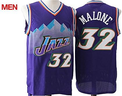 Utah Jazz #32 Karl Malone Purple Mens Jersey - S