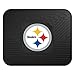 FANMATS 9998 Pittsburgh Steelers Back Row Utility Car Mat - 1 Piece - 14in. x 17in., All Weather Protection, Universal Fit, Molded Team Logo