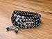 COAI Multilayer Blue Kyanite and Obsidian Malas Prayer Beads Bracelet