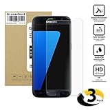 Samsung Galaxy S7 Tempered Glass(3-Pack)Screen Protector,Acoverbest Ultra Thin Protective Glass((No Full Screen Coverage))