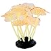 Uniclife Silicone Coral Plant Decorations Glowing Artificial Ornament for Fish Tank Aquarium, Orange, Ball Shapethumb 4