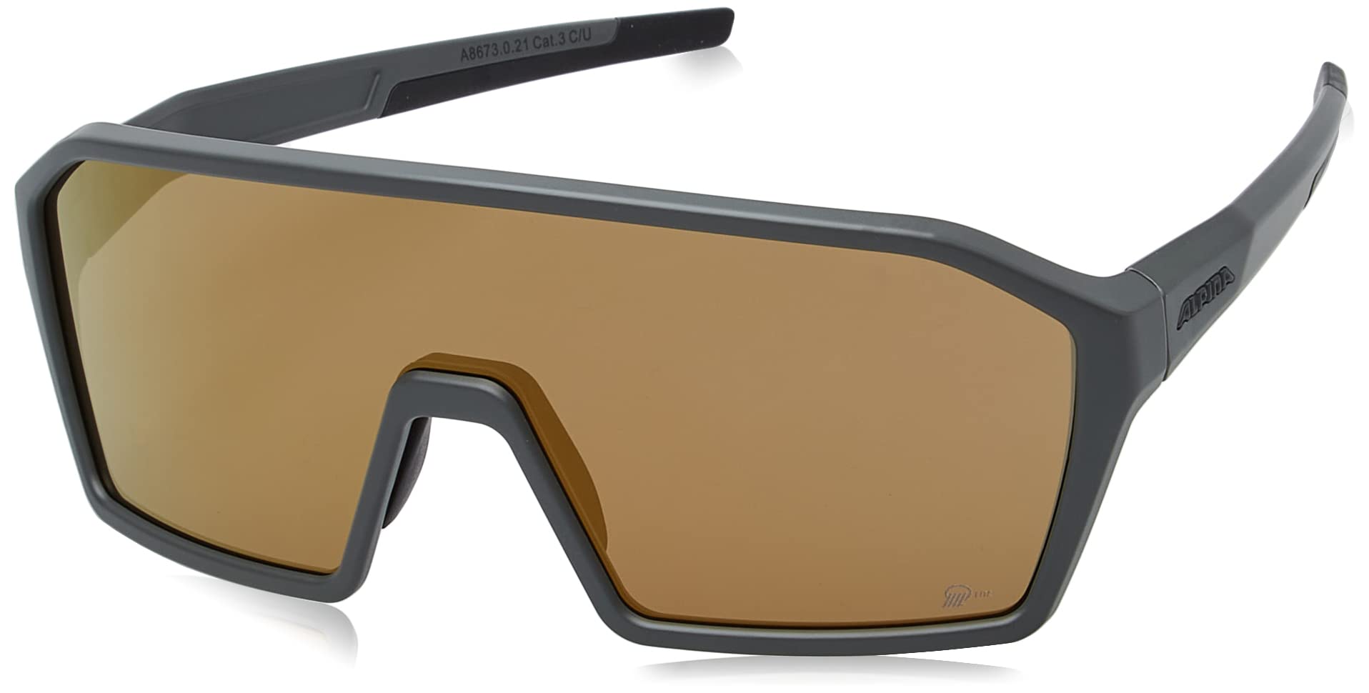 ALPINA Unisex - Adult, RAM Q-LITE sports glasses, coffegrey matt, One Size — image 1