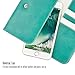 caseen Bella Women's Smartphone Wristlet (Teal Turquoise Mint) for Apple iPhone 7 / 6S / 6 Plus, Samsung Galaxy S7 / S7 Edge, Google Pixel / Pixel LX, LG G5 / G6 & more - Large Size