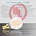 Hizashi CRI 90 + Fully Dimmable Frosted LED G14(G45) Bulb 6W=60W Equivalent 650Lumen E12 Candelabra Base Filament Bulb Warm White 2700K, UL Listed - 6 Pack
