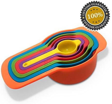 Vitabliss 6 Pack Stackable Measuring Cups and Spoons