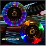 Light Up Scooter Replacement Wheel - 3 Color LED's 100mm (Pack of 2)