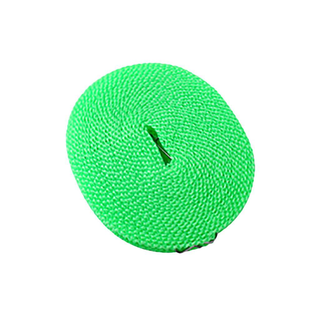 1Pcs 5 Metres Non-Slip Clothes Line Windproof Hanging Fence Line Type Clothes Line for Travel Home to Laundry - Green