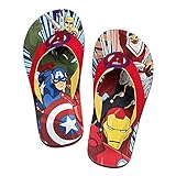 Disney Store Boys Marvel Avengers Civil War Flip Flops Grey 13/1