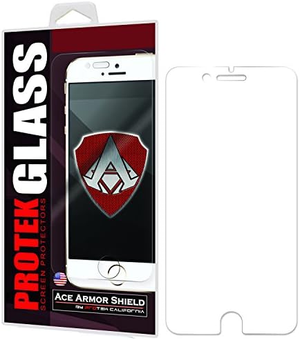 Ace Armor Shield Apple iPhone 7 (4.7") Protek Tempered Glass Screen Protector with Free Lifetime Replacement