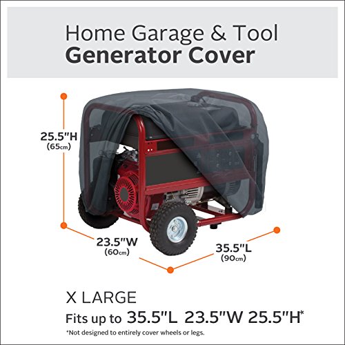 Classic Accessories 79547 Generator Cover, Black, X-Large