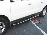 TAC Running Boards Fit 2007-2017 Chevy Traverse / 2007-2016 GMC Acadia (Excl. Denali) / 2007-2010 Saturn Outlook / 2007-2009 Buick Enclave SUV Aluminum Black Side Steps Nerf Bars