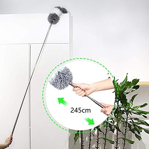 Cleanhome ほこりとり はたき ハンディモップ 伸縮可能 高い所掃除 250cmまで伸縮 手洗い可能 曲がる可能 天井 車 家 ブラインド エアコンに適用 ホワイト B081sjxb3g 704円 人気海外一番 100 品質保証 全品送料無料 即日出荷 Sale開催中
