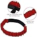 TecUnite 10 Pieces 3-Legged Race Bands Elastic Tie Rope Ruffle Race Strap for Relay Race Game, Carnival, Field Day, Backyard, 5 Colors