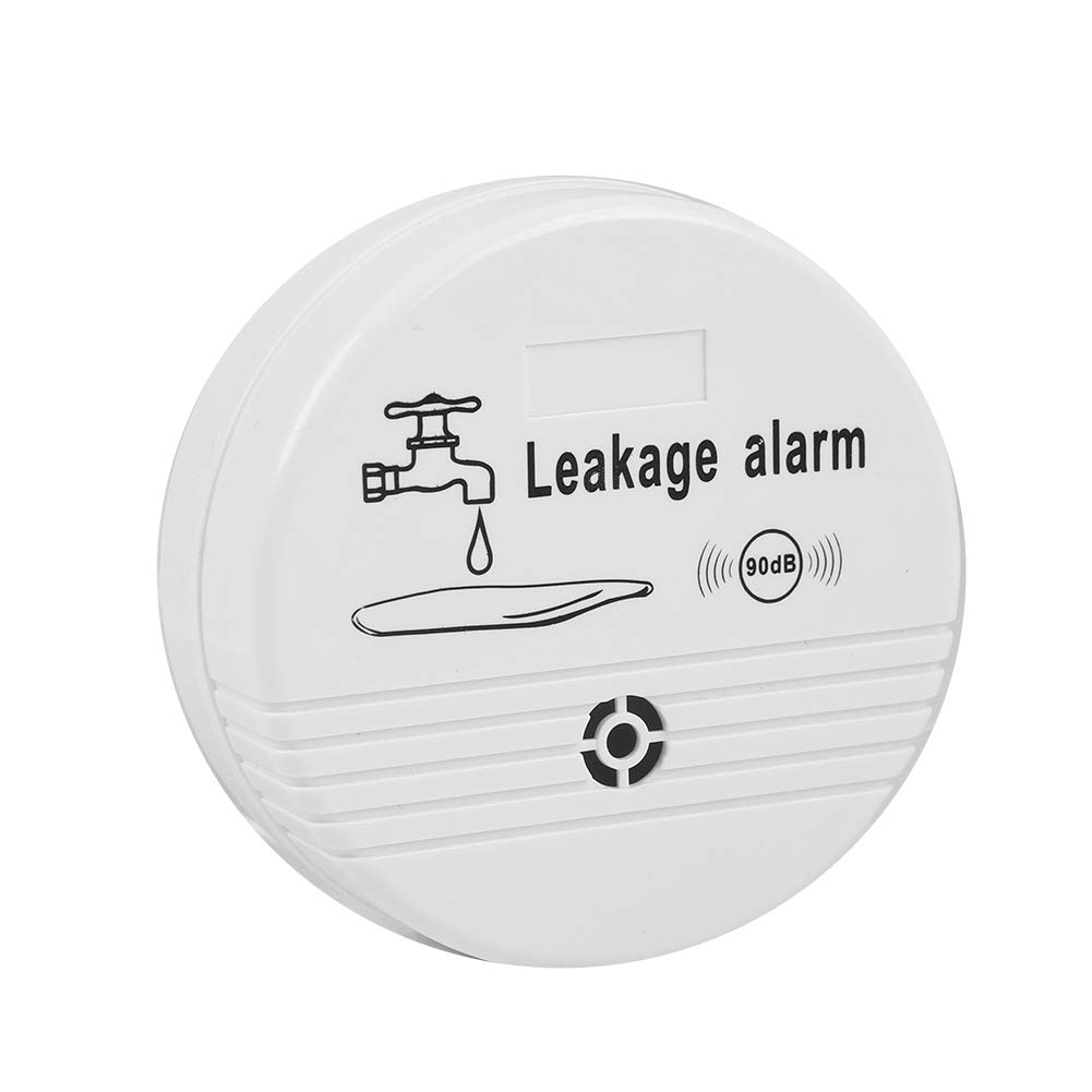 90 dB Battery Powered Water Sensor Water Leakage Alarm Detector for Kitchen Bathroom Laundry Room etc.(White)