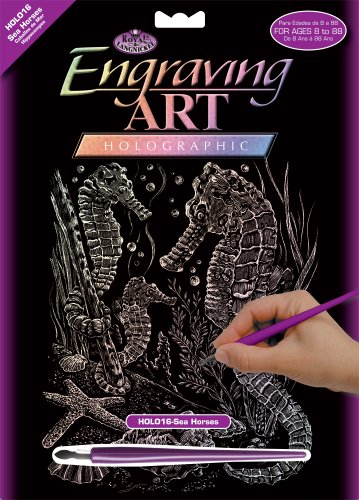 Royal and Langnickel Holographic Engraving Art, Sea Horses
