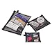 HOYOFO Mesh Makeup Bag with Zipper Travel Cosmetics Organizer Pouch Storage Bag Pack of 3 Toiletries Accessories Purse Bag, Black(S/M/L)