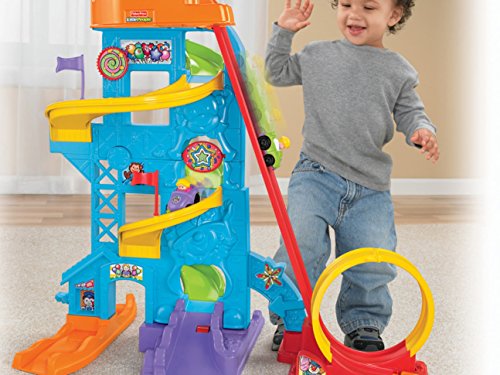 51weTG3LZZL - Fisher-Price Little People Loops 'n Swoops Amusement Park [Amazon Exclusive]
