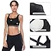 BESTENA Sports Bra, Cross Back High Impact Padded Workout Bras for Women Running and Yoga(Black,Medium)