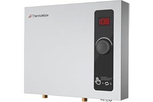 Tankless Water Heater Electric, thermomate 14kW at 240 Volt, On Demand Instant Hot Water Heater for Shower, Self-Modulating S