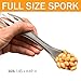 OutSmart Gear 3 in 1 Ultralight Titanium Spork | Portable and Reusable Multi Tool for Backpacking and Camping | Feed Your Face, Leave No Trace