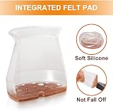 VIUME 32 Pcs Chair Leg Protectors Silicone Cushions for Floors Small view 5