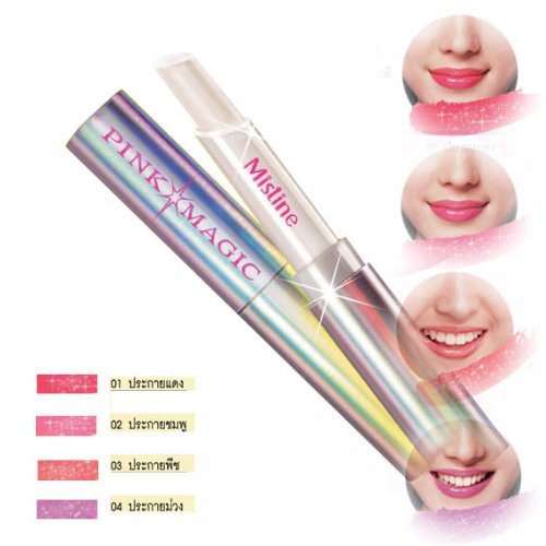 Mistine Pink Magic Diamond Lip Care with Sparkling Red Color N#01