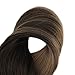 Full Shine Tape in Extensions Color 1B/27/1B Black with Blonde Human Hair Extensions Tape Ins 18 Inch Ombre Remy Extensions 20PCS Seamless Tape Hair Extensions Real Human Hair 50g for Party