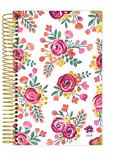 bloom daily planners 2018 Calendar Year HARD COVER Daily Planner - Passion/Goal Organizer - Monthly and Weekly Datebook Agenda Diary - January 2018 - December 2018 - 6