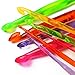 Luxbon 9 Sizes Multi-Coloured Acrylic Plastic Crochet Hooks Needles Set 3mm-12mm Crocheting Starter Pack