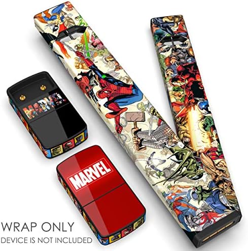 JUUL Skin - JUUL Wrap - JUUL Decal - JUUL Cover - JUUL Starter Kit Stickers - Pax JUUL Skin for Device Charger Pods - Original JUUL Vape Pen Accessories Skin (Marvel)